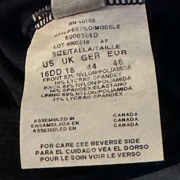 MagicSuit Miraclesuit Anastasia Slimming Tummy Control One Piece Swimsuit 16DD - Picture 11 of 15